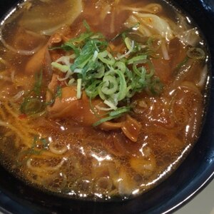 簡単ピリ辛ホルモンラーメン